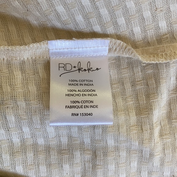 Anthropologie RD & KOKO Aztec Print Peplum Top - Picture 6 of 6